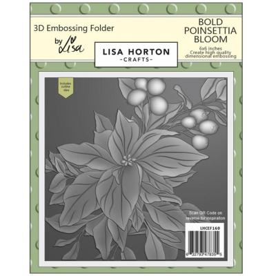 Lisa Horton Crafts 3D Embossing Folder and Die - Poinsettia Bloom